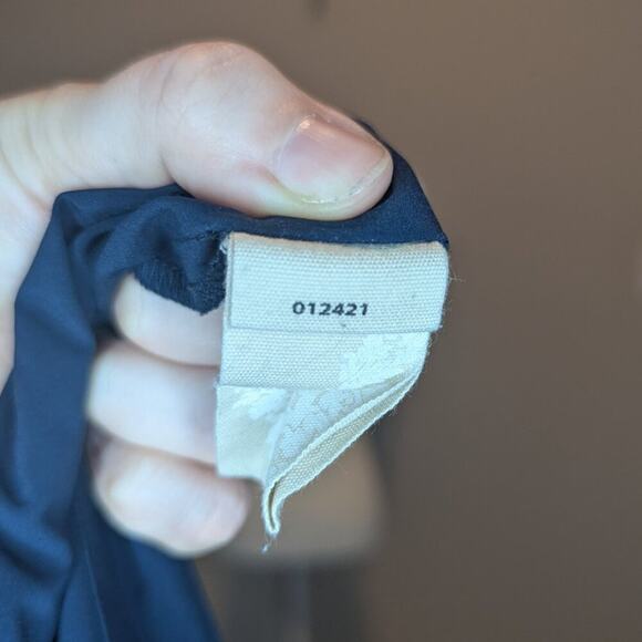 Soft Surroundings Go Lively Dolman Sleeve V-Neck Navy Blue Midi Dress Size Small - Picture 7 of 8